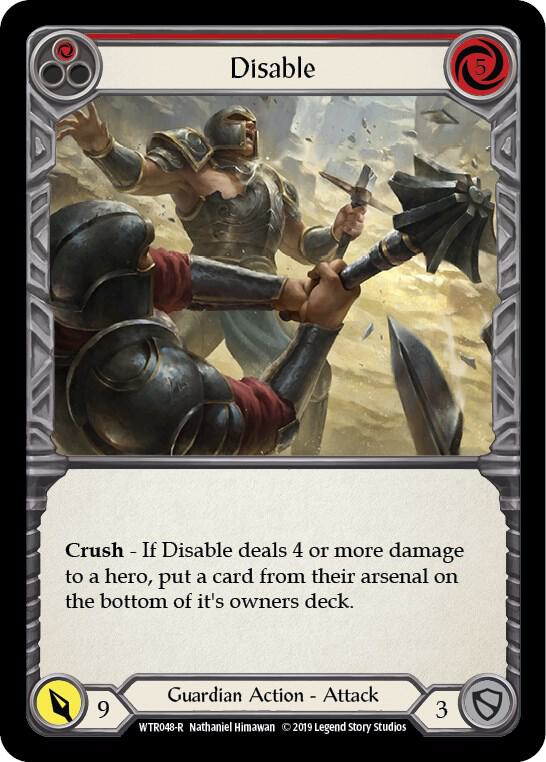 Disable (Red) card image