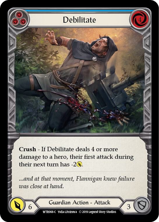 Debilitate (Blue) card image