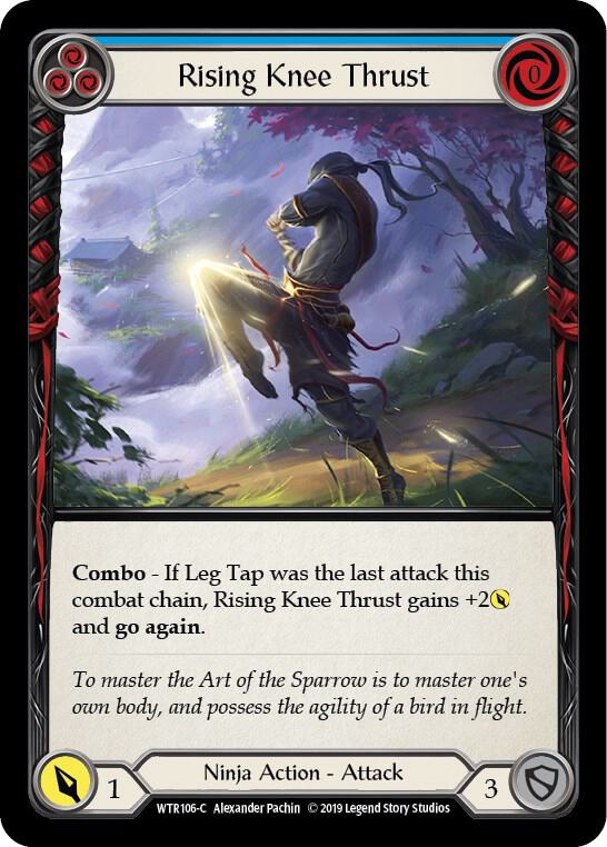 Rising Knee Thrust (Blue) card image