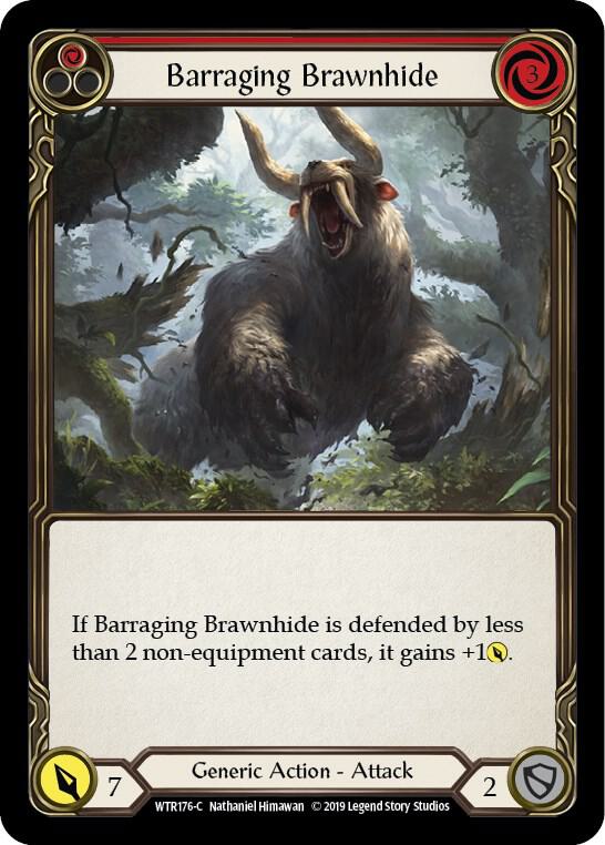 Barraging Brawnhide (Red) card image