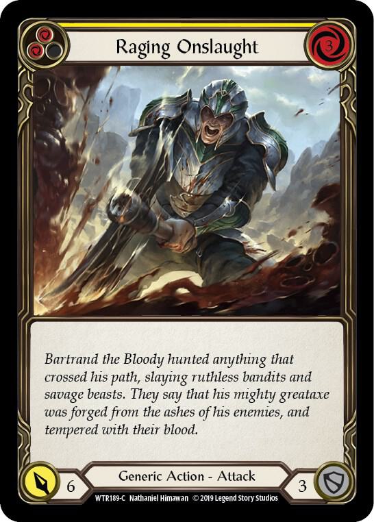 Raging Onslaught (Yellow) card image