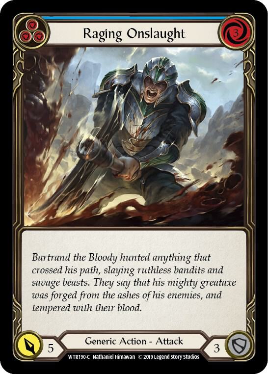 Raging Onslaught (Blue) card image