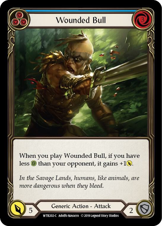 Wounded Bull (Blue) card image