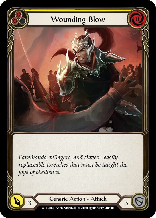 Wounding Blow (Yellow) card image