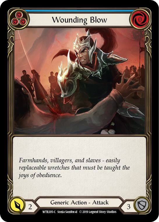 Wounding Blow (Blue) card image