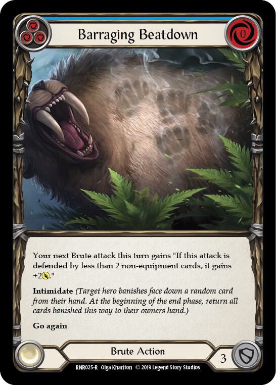 Barraging Beatdown (Blue) card image
