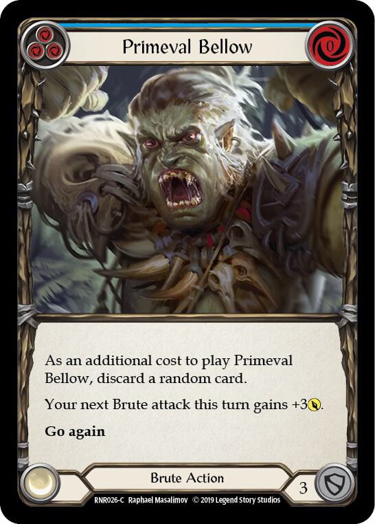 Primeval Bellow (Blue) card image