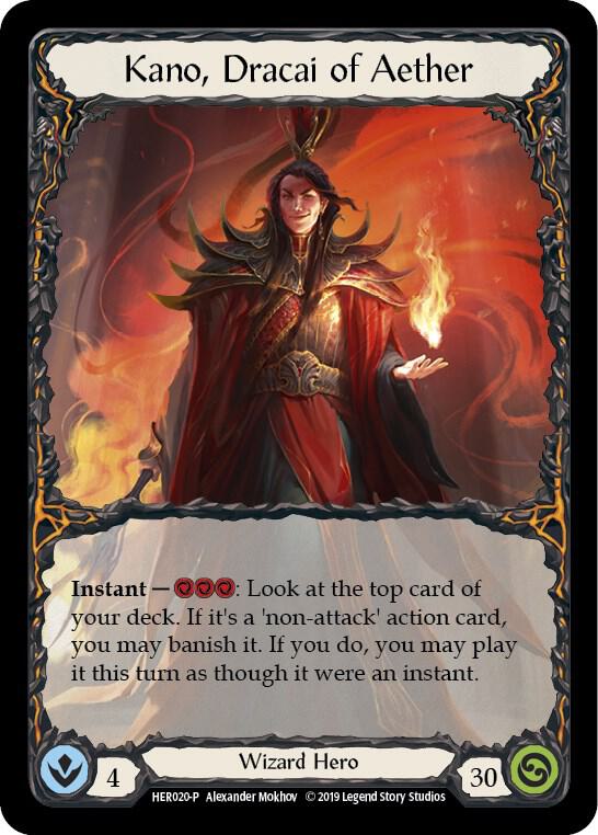 Kano, Dracai of Aether (Rainbow) - HER020 card image