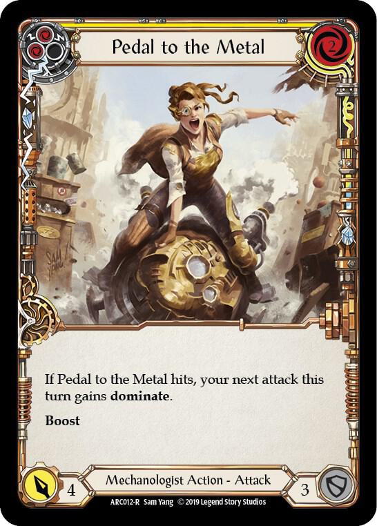Pedal to the Metal (Yellow) card image