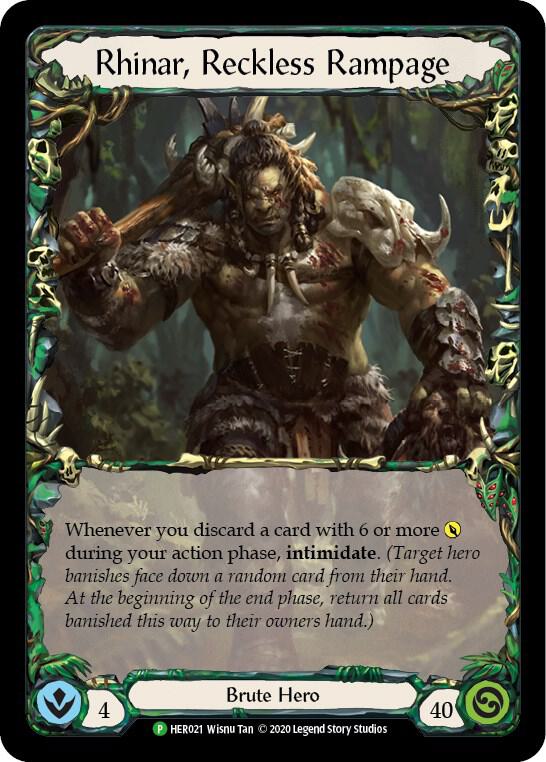 Rhinar, Reckless Rampage (Rainbow) - HER021 card image