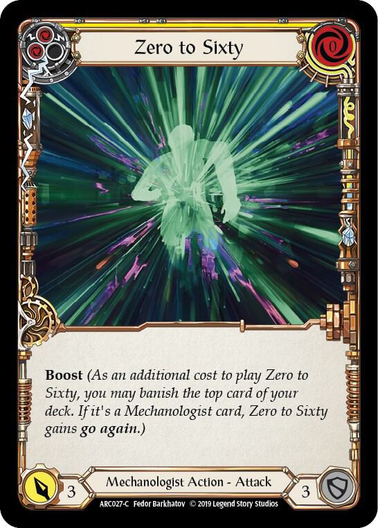 Zero to Sixty (Yellow) card image