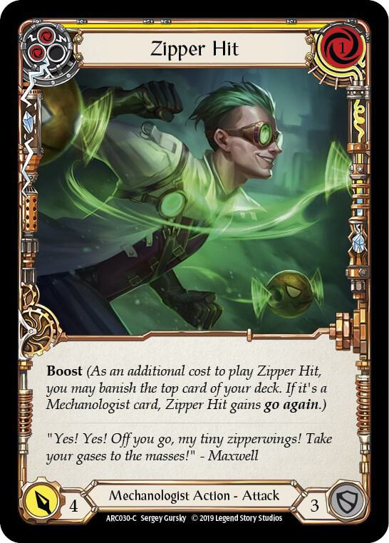 Zipper Hit (Yellow) card image