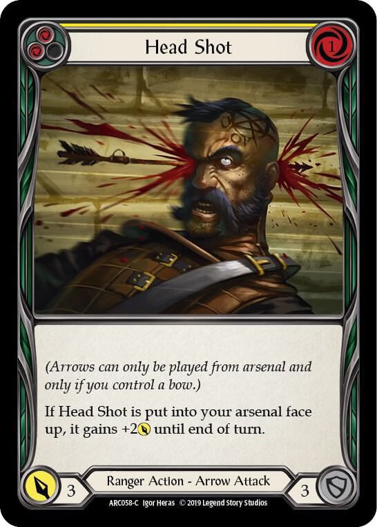 Head Shot (Yellow) card image