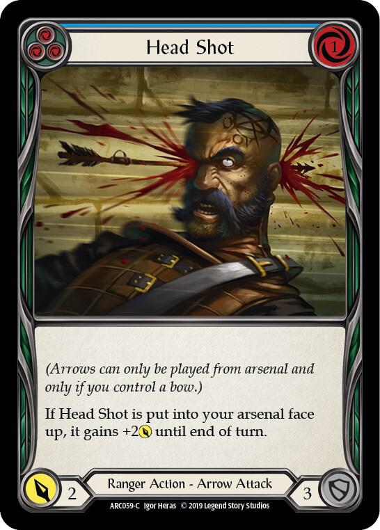 Head Shot (Blue) card image