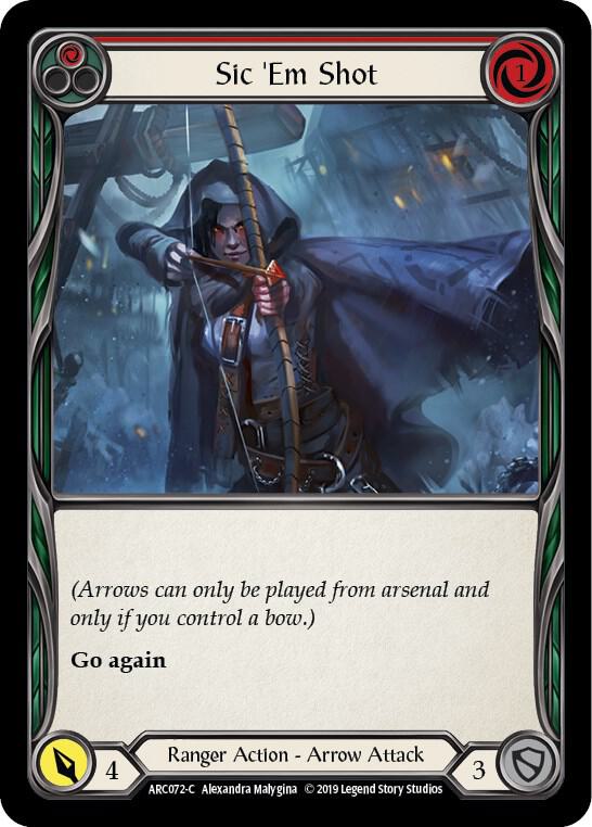 Sic 'Em Shot (Red) card image
