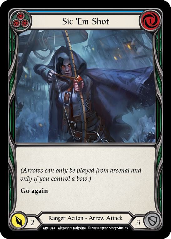 Sic 'Em Shot (Blue) card image
