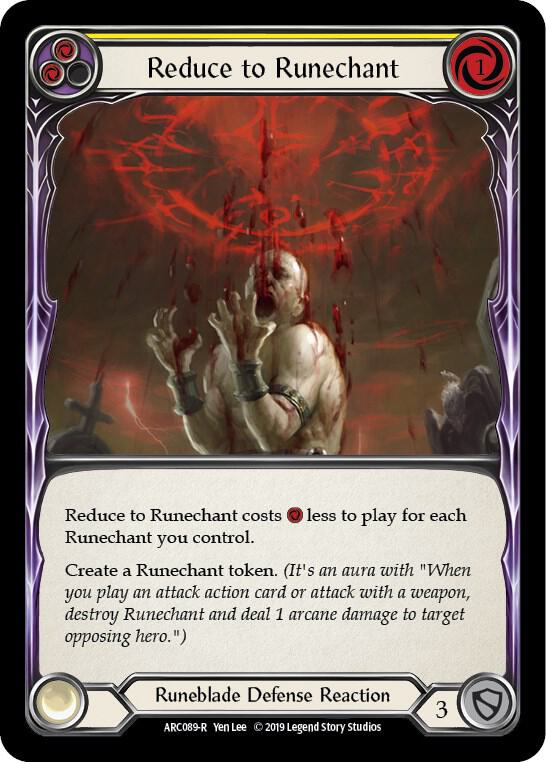 Reduce to Runechant (Yellow) card image