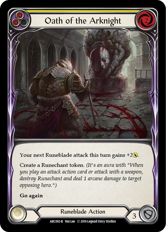 Oath of the Arknight (Yellow) card image
