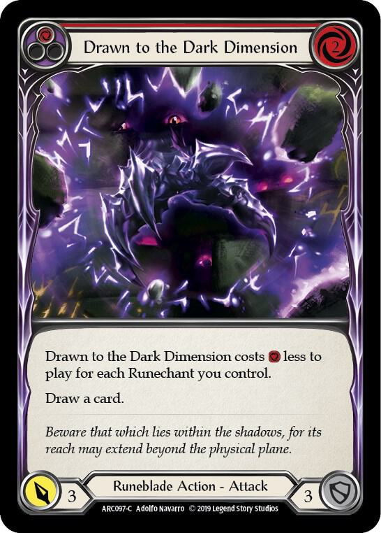 Drawn to the Dark Dimension (Red) card image
