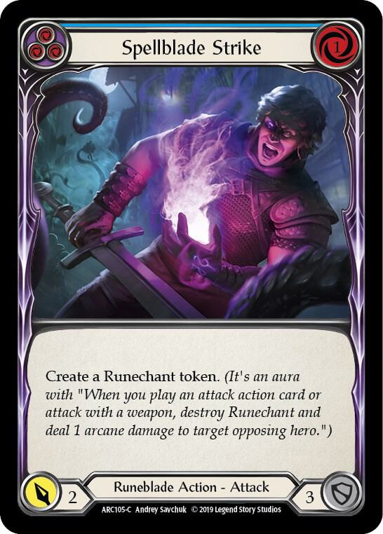 Spellblade Strike (Blue) card image