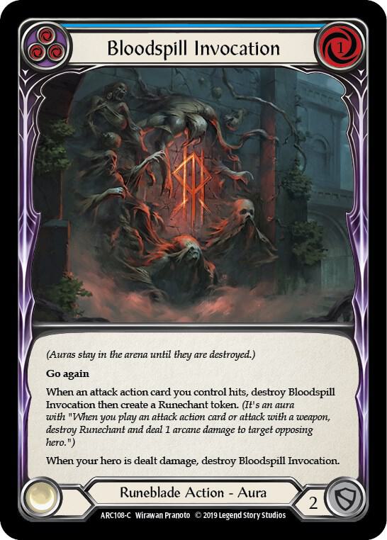 Bloodspill Invocation (Blue) card image