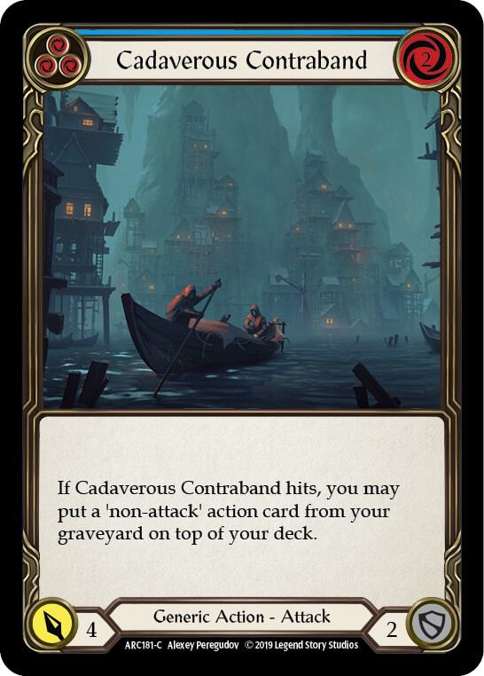 Cadaverous Contraband (Blue) card image