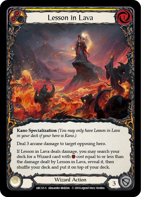 Lesson in Lava card image