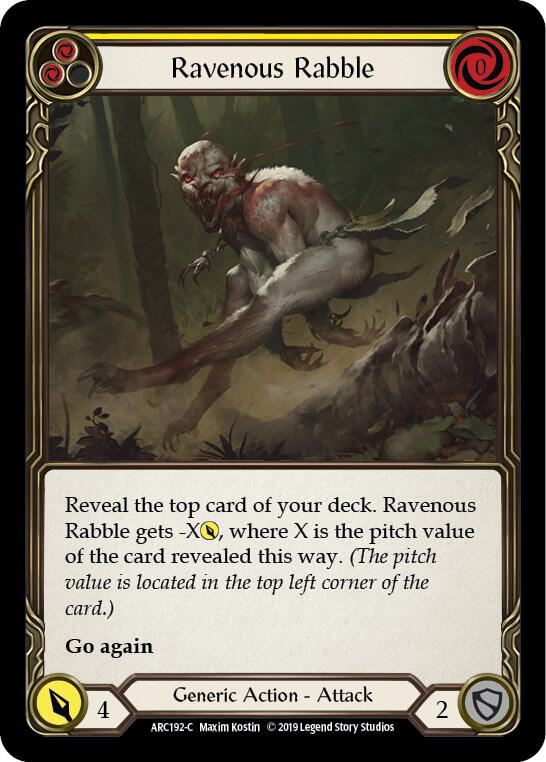 Ravenous Rabble (Yellow) card image