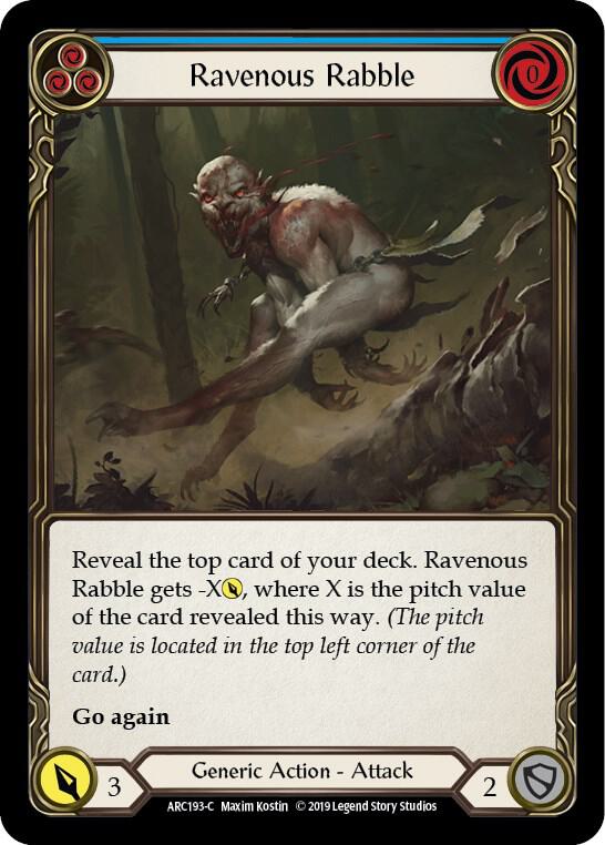 Ravenous Rabble (Blue) card image