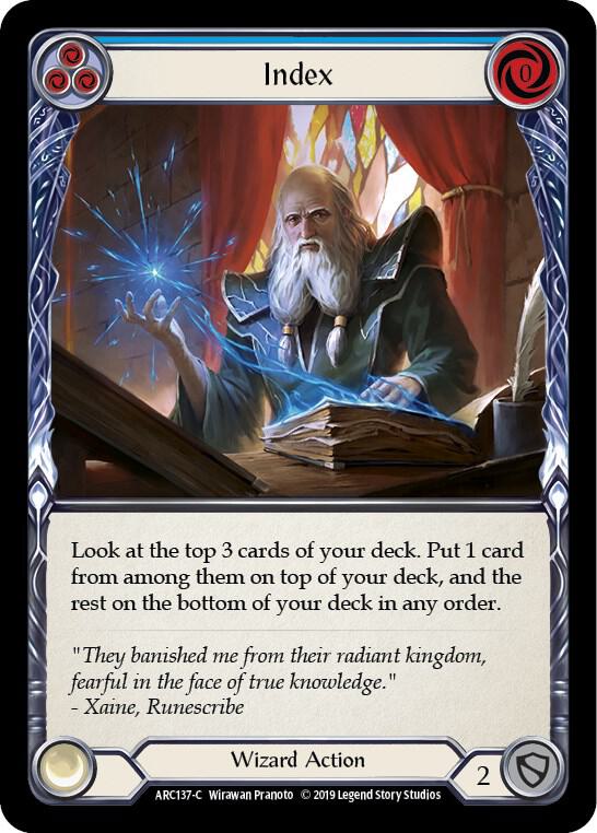 Index (Blue) card image