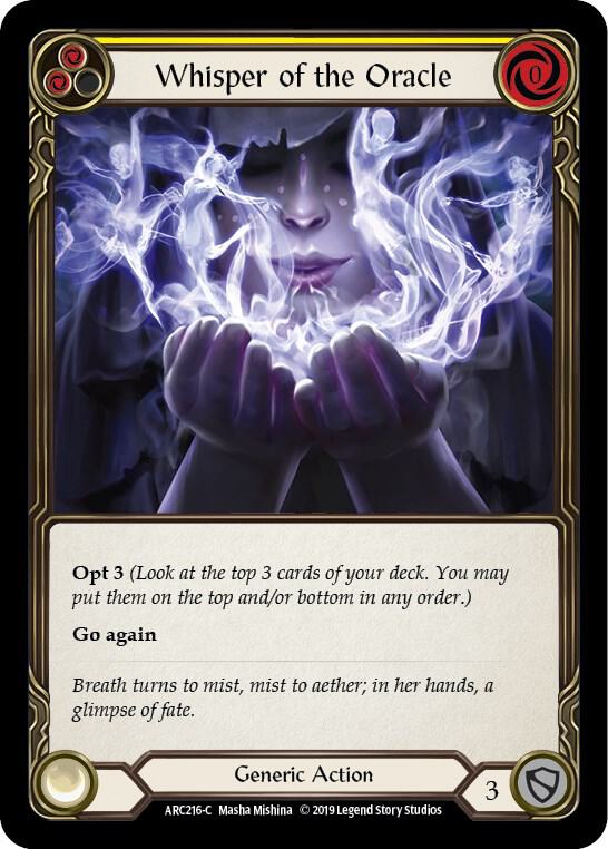 Whisper of the Oracle (Yellow) card image