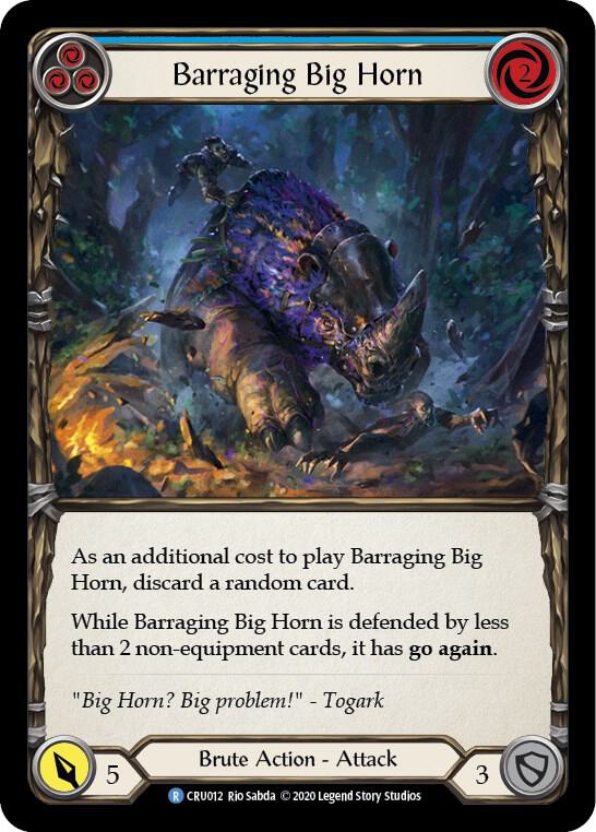 Barraging Big Horn (Blue) card image