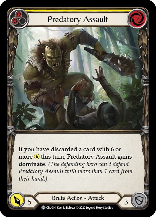 Predatory Assault (Yellow) card image