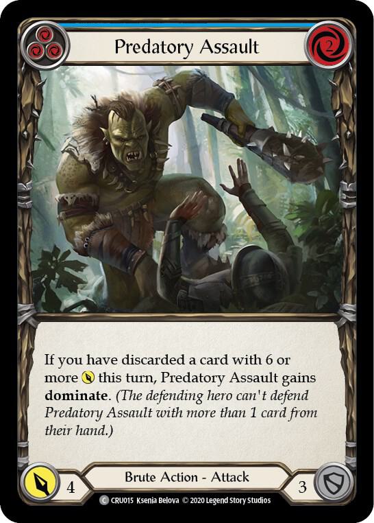 Predatory Assault (Blue) card image