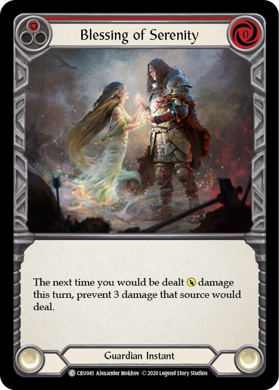 Blessing of Serenity (Red) card image