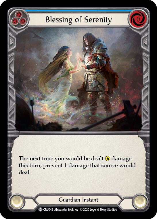 Blessing of Serenity (Blue) card image