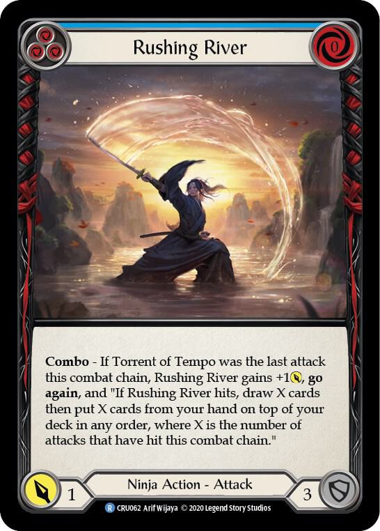 Rushing River (Blue) card image