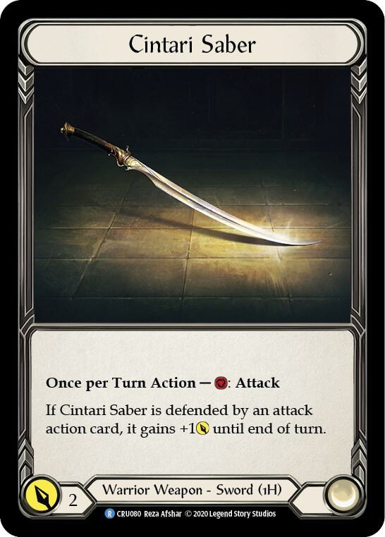 Cintari Saber (Reverse) card image