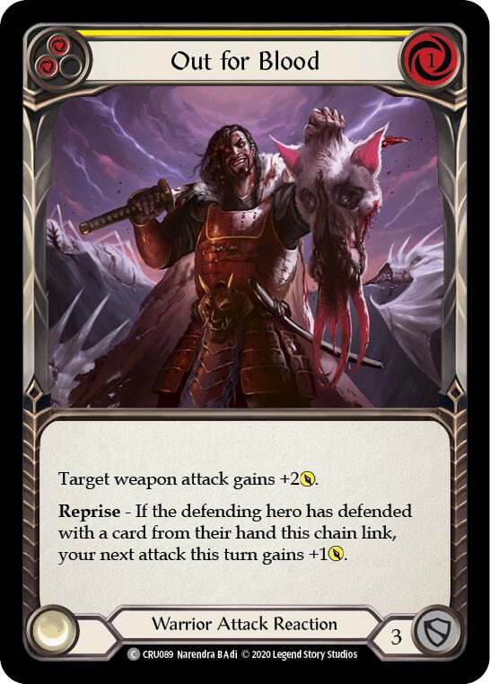 Out for Blood (Yellow) card image