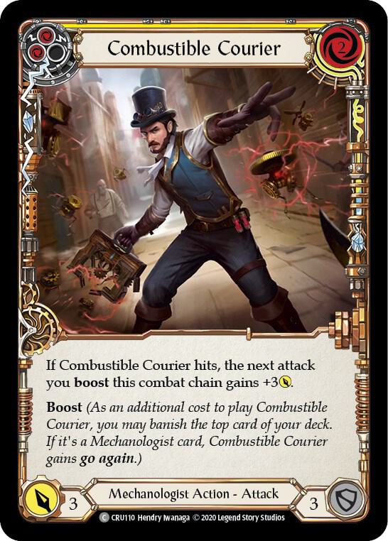 Combustible Courier (Yellow) card image
