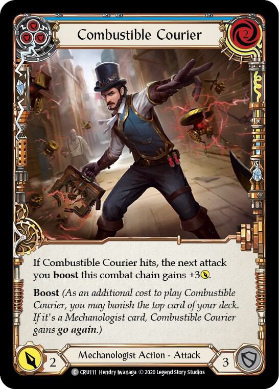 Combustible Courier (Blue) card image