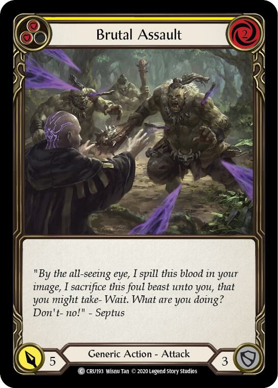Brutal Assault (Yellow) card image