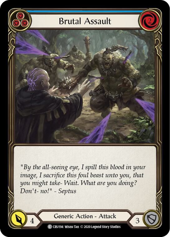 Brutal Assault (Blue) card image