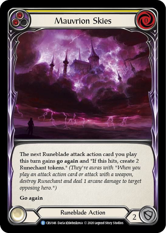 Mauvrion Skies (Yellow) card image