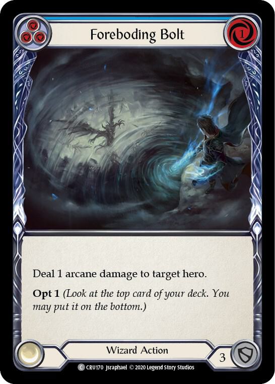 Foreboding Bolt (Blue) card image