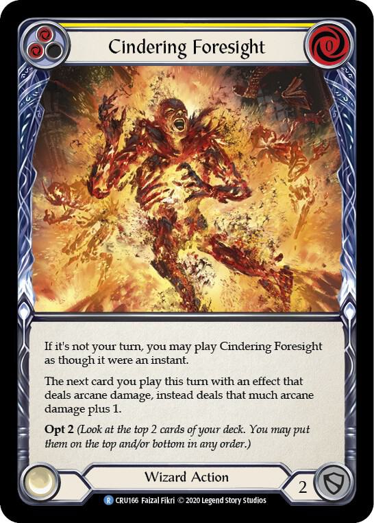 Cindering Foresight (Yellow) card image