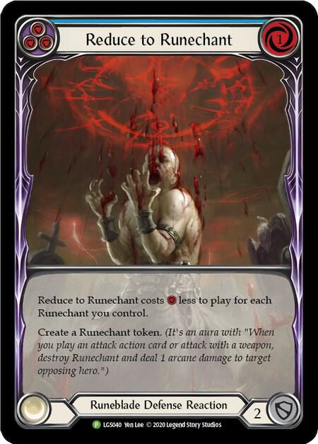 Reduce to Runechant (Blue) - LGS040 card image