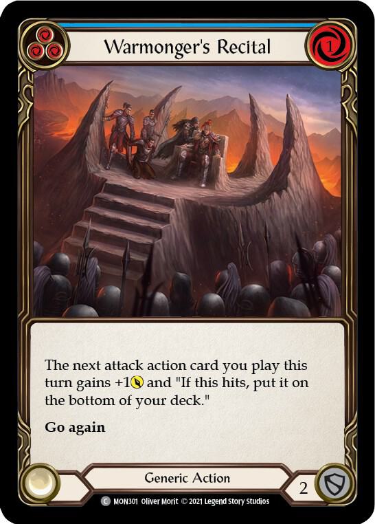 Warmonger's Recital (Blue) card image