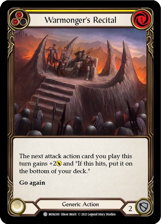 Warmonger's Recital (Yellow) card image