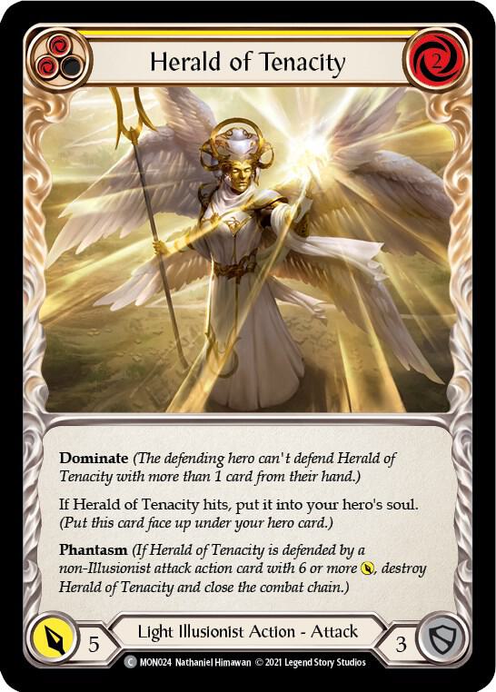 Herald of Tenacity (Yellow) card image